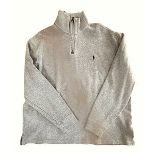 Polo Ralph Lauren Gray 1/4 Zip Pullover Sweater XL - Classic Style With Iconic P